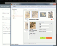 CKFinder allows you to resize images as well as copy/move/rename/delete all files.