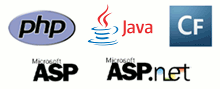 Compatible with PHP, Java, ColdFusion, ASP and ASP.Net